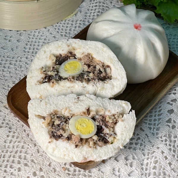 Bánh bao thịt heo nhân trứng cút ARILAH 140g (4 cái/Gói)