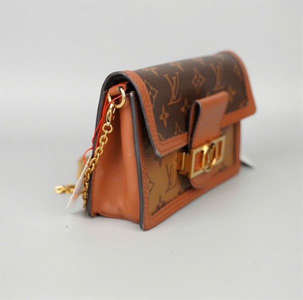 Túi LV Dauphine hoa nâu sz 19 KG+