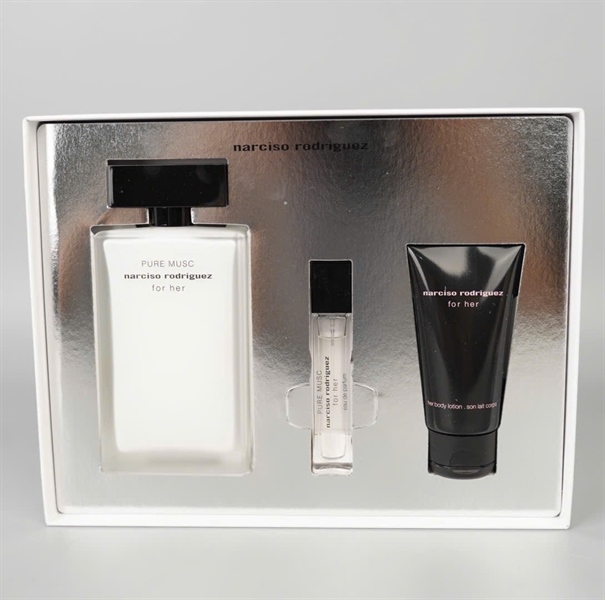 Sét mỹ phẩm Narciso Rodriguez (EDP 100ml + EDP 10ml + Body Lotion 50ml) (nam) (No seal) (PN) KG+