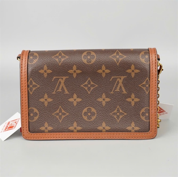 Túi LV Dauphine hoa nâu sz 19 KG+