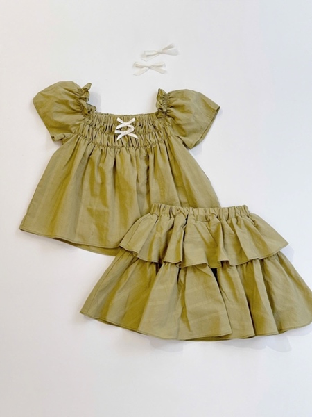 Moana Cotton Set '25 (Áo Xòe x Chân Váy Có Lót Quần)