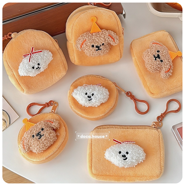 Ví bông mini đựng tiền hình cún