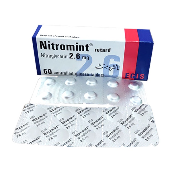 Nitromin retard 2,6mg (Hộp x 6 vỉ x 10viên) - Hung
