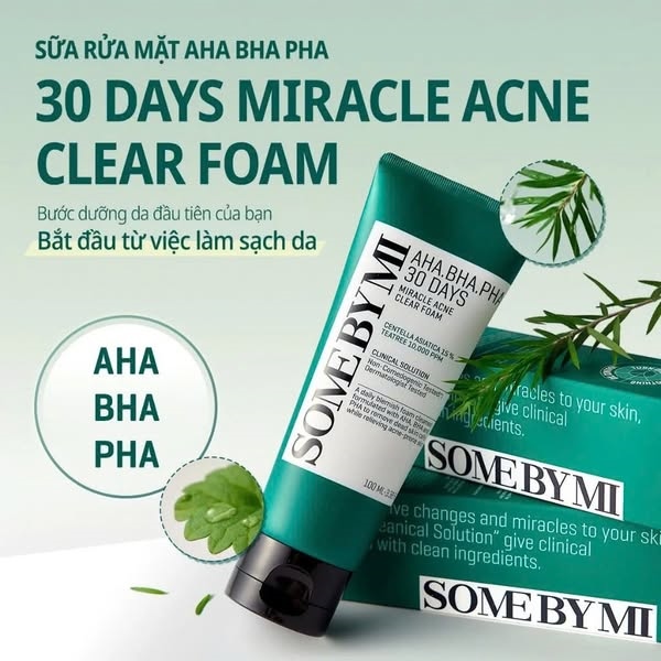 Sữa rửa mặt AHA BHA Somebymi 100ml