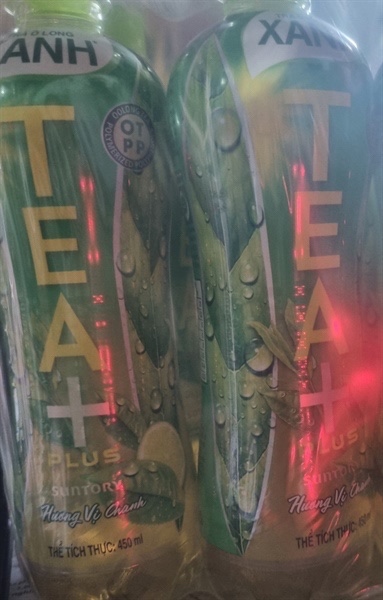 Trà ô lông xanh Tea+ hương vị chanh 450ml