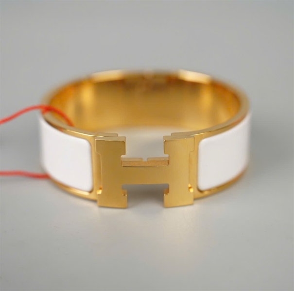 Vòng tay Hermes trắng KG+
