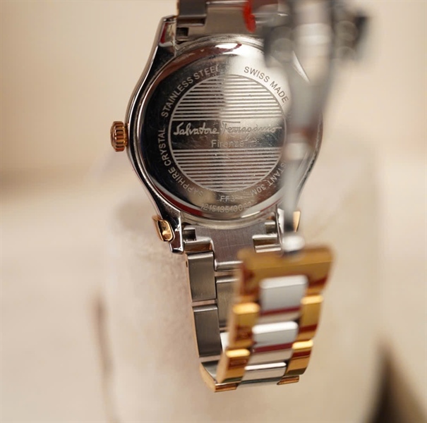 Đồng hồ Salvatore bạc mặt tròn (121513510027) KG+