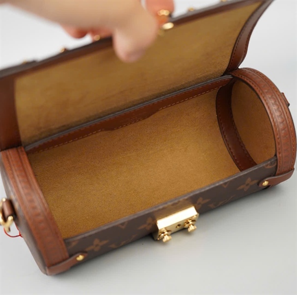 Túi LV Papillon trunk hoa nâu 2strap sz19 (BQ) KG+