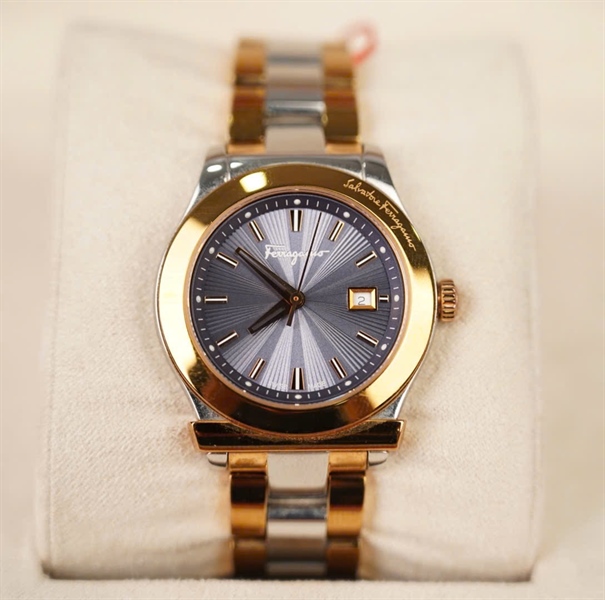 Đồng hồ Salvatore bạc mặt tròn (121513510027) KG+