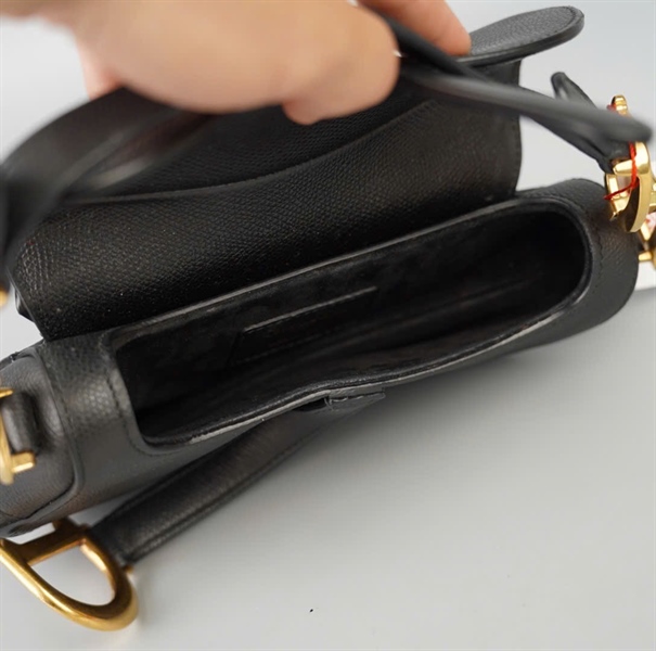 Túi Dior Saddle đen (18-MA-0119) sz18 KG+