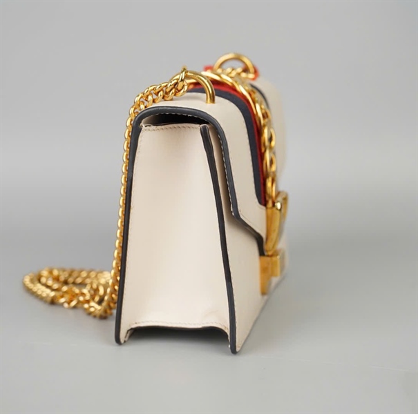 Túi GG Sylvie trắng (C026395598) sz19 (BQ) KG+