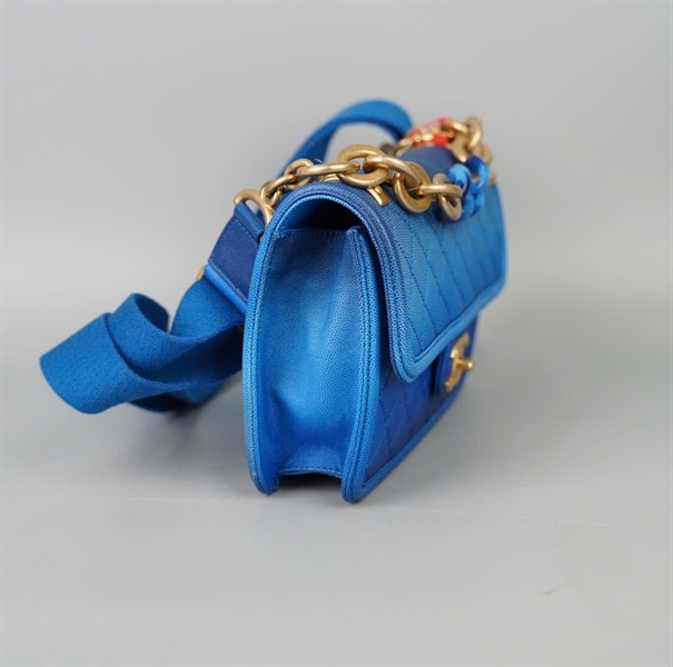 Túi Chanel Classic xanh (27110920) sz25 (BQ) KG+