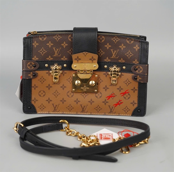 Túi LV Trunk hoa nâu sz22 (BQ) KG+