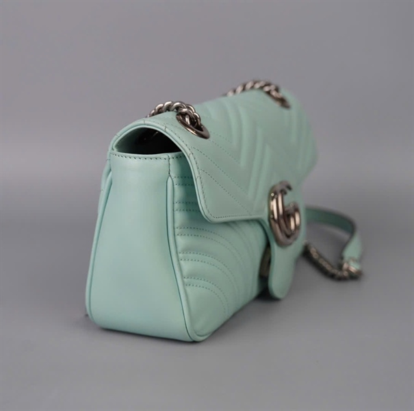 Túi GG Marmont xanh mint (443497000926) sz25 (BQ) KG+