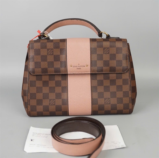 Túi LV Cluny ô vuông nâu sọc hồng (AH4179) sz28 (BQ) KG+