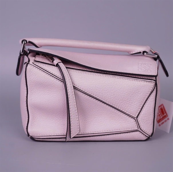 Túi Loewe hồng tím sz17 (BQ) KG+