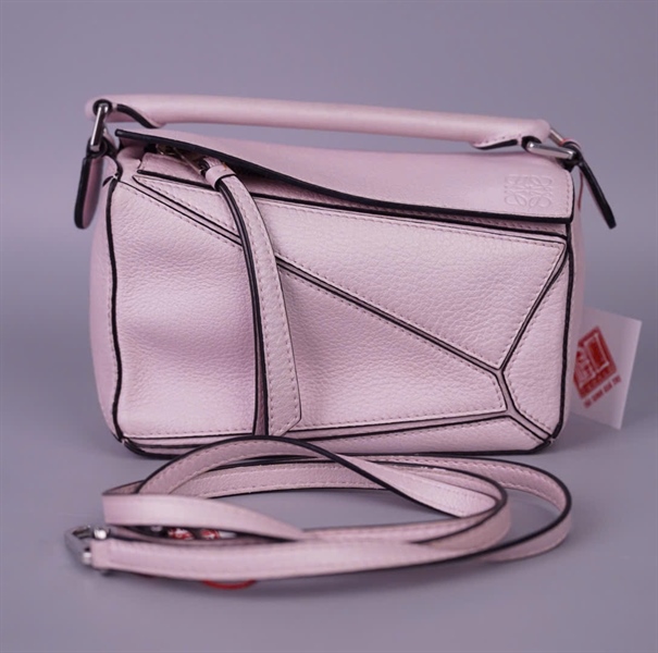 Túi Loewe hồng tím sz17 (BQ) KG+