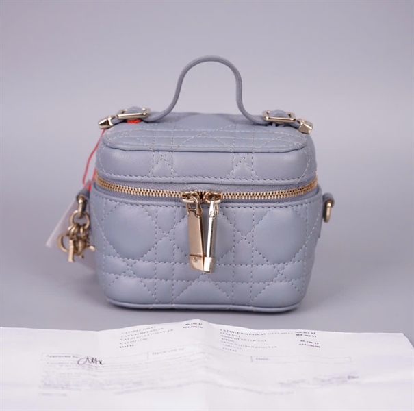 Túi Dior Vanity xanh sz11 (BQ) KG+