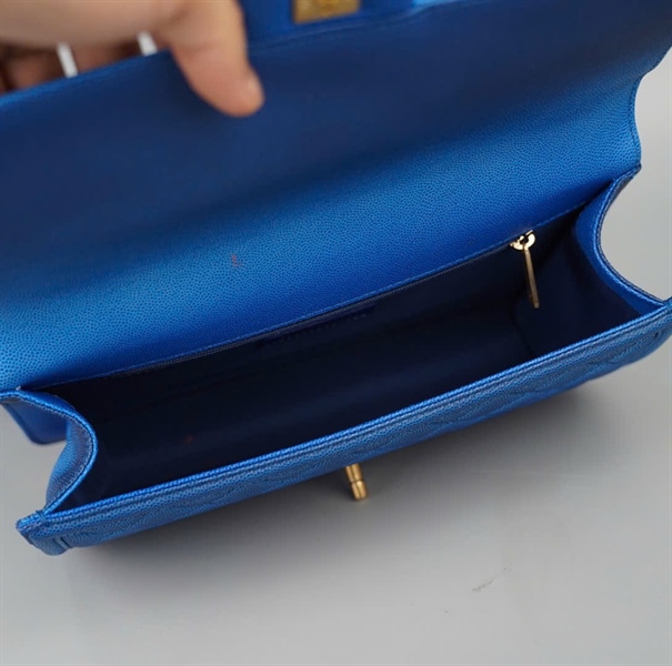 Túi Chanel Classic xanh (27110920) sz25 (BQ) KG+