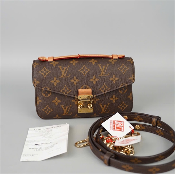 Túi LV Metis hoa nâu 2 strap sz20 (BQ) KG+