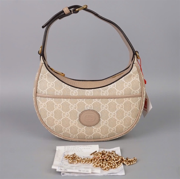 Túi GG kẹp nách trắng sz18 (BQ) KG+