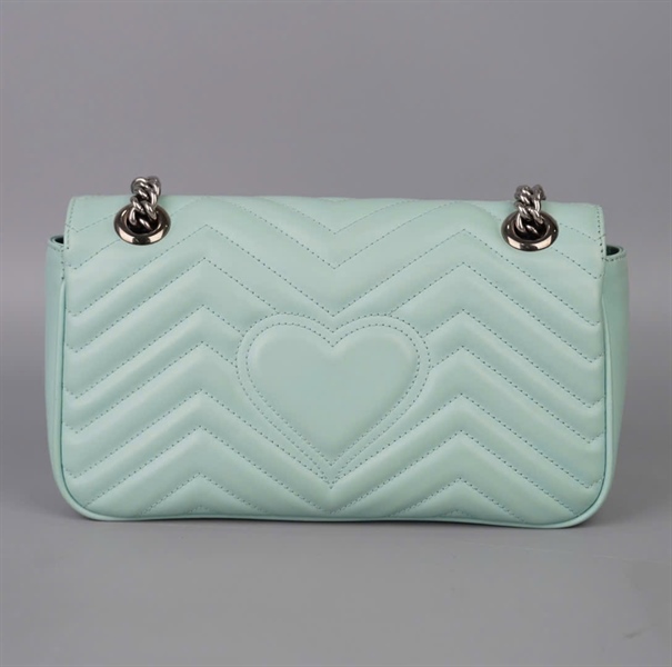 Túi GG Marmont xanh mint (443497000926) sz25 (BQ) KG+