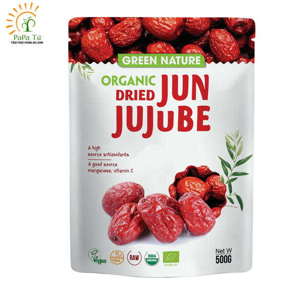 Táo đỏ hữu cơ Jun - Green Nature 500gr
