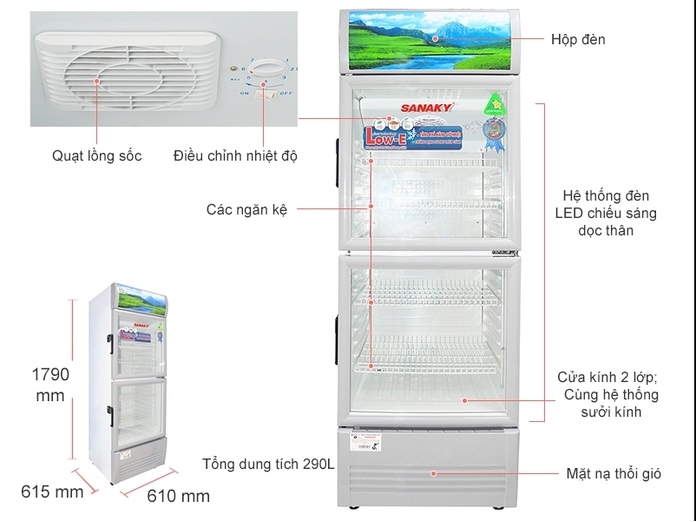 Tủ mát Sanaky 290 lít