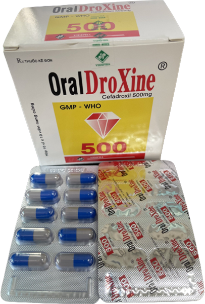Oraldroxine cefadroxil 500mg vidipha (h/100v)