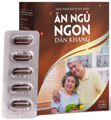 Viên nang Ăn ngủ ngon Dân Khang (Hộp 12 vỉ x 5 viên) - Oshii
