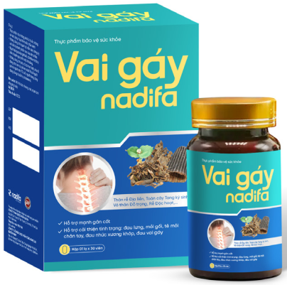 Vai gáy Nadifa (30 viên )Hỗ trợ cải thiện đau lưng, mỏi gối, tê mỏi chân tay...