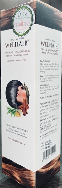 Welhair Anti Hair Loss Shampoo 150g (Dầu gội ngăn rụng tóc, phục hồi tóc hư tổn) - Oribe (Chai)