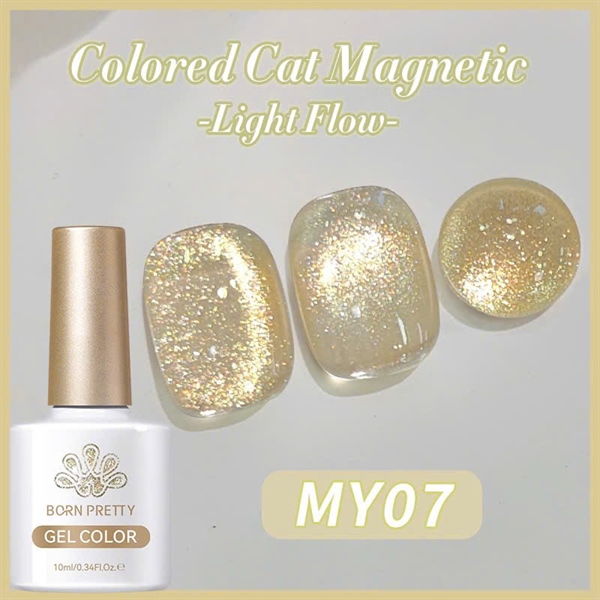 Lẻ sơn mắt mèo Ánh Vàng Born Pretty 10ml