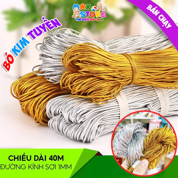 Bó Dây Kim Tuyến Dài 40 Mét Sợi 1mm