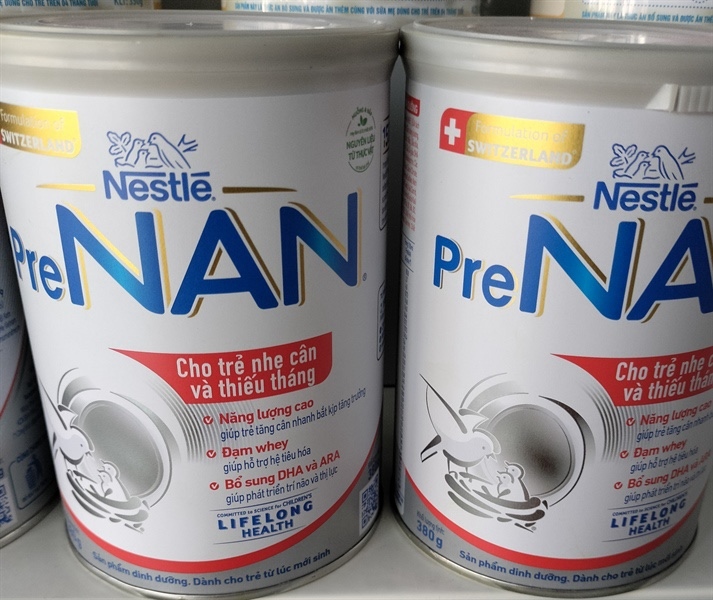 Sữa pre nan trắng 380g cao năng lượng