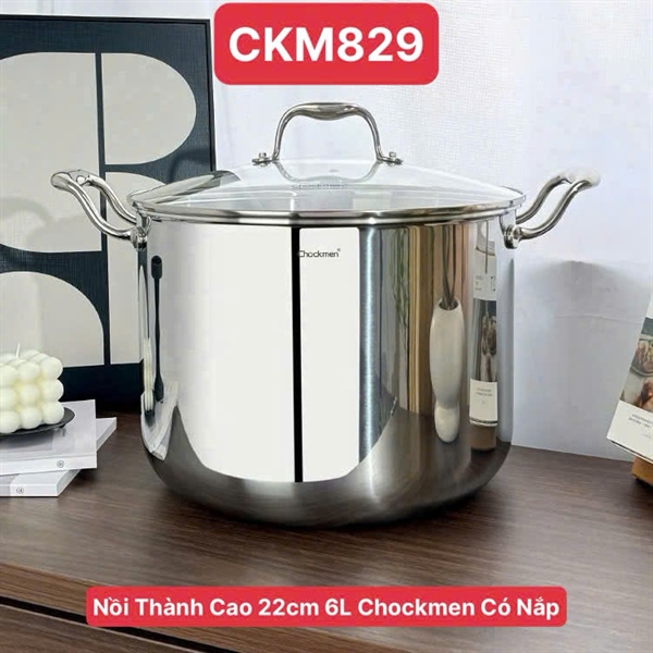 S1017-C829 Nồi Thành Cao Chockmen 22cm 6L CKM-ZX3L22T [T4]