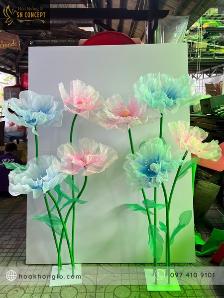 Cho thuê cụm 4 bông trang trí decor sự kiện, quán cà phê, dịp lễ