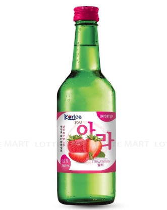 Rượu soju Arirang Strawberry 12% Vol 360ml
