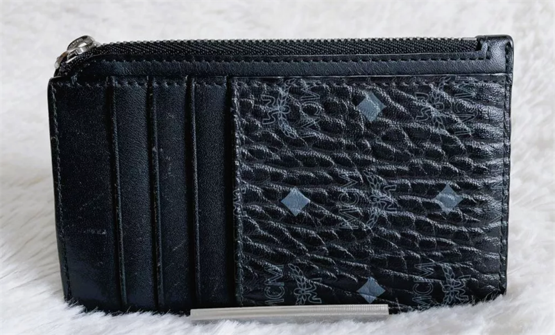 Túi MCM đựng thẻ Xanh Đen KG+