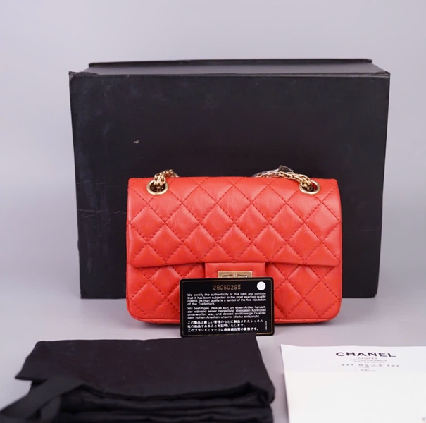 Túi Chanel Classic màu cam (29060295) sz20 (BMC)+