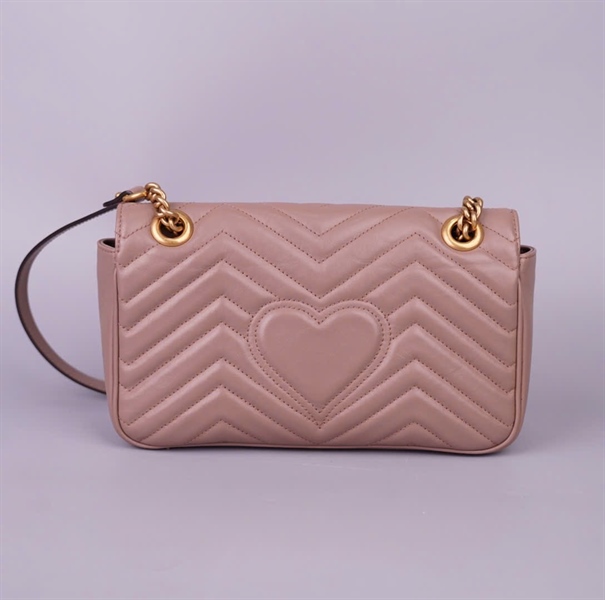 Túi GG Marmont màu nude (443497585795) sz25 (BMC)+