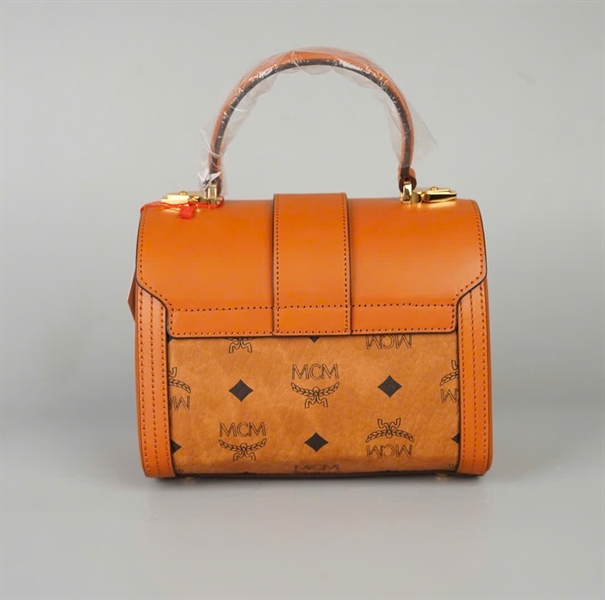 Túi MCM Handle nâu sz18 KG+