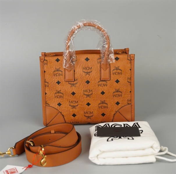 Túi MCM Handle nâu sz24 KG+
