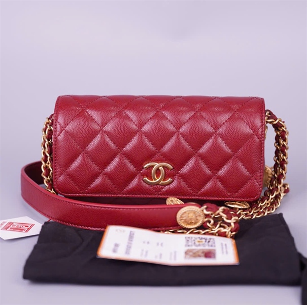 Túi Chanel Woc đỏ (JG27U54A) sz17 +