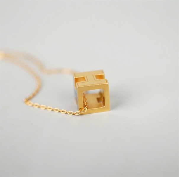 Dây Chuyền Hermes lập phương màu đen (BMC)+