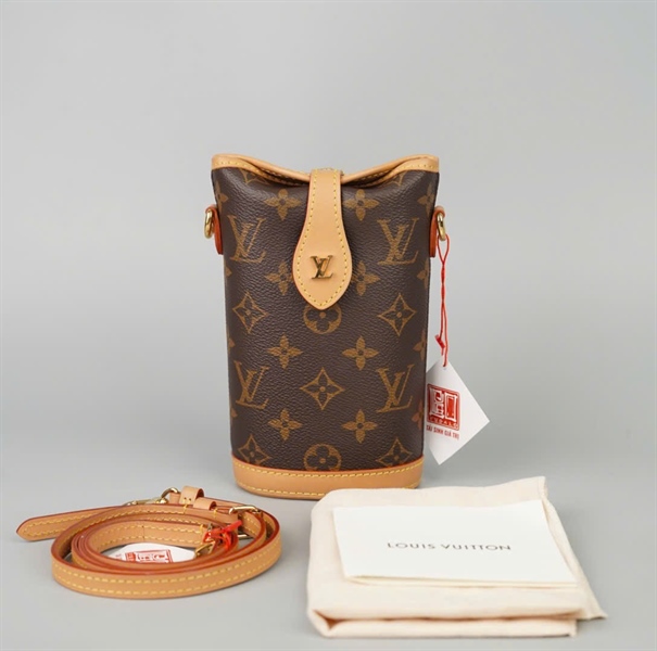 Túi LV Fold Me Pouch hoa nâu sz10 (BMC)+