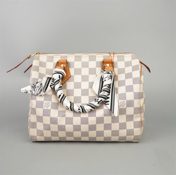 Túi LV Speedy ô vuông xám sz24 (BMC)+