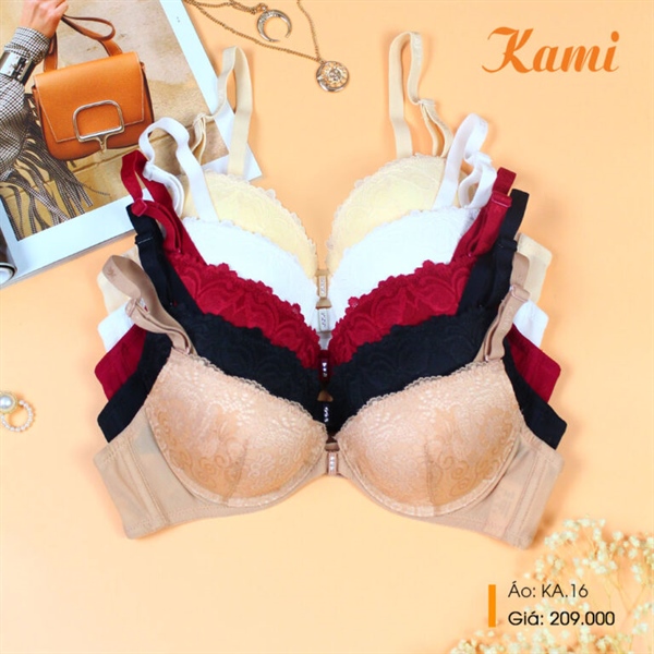 Áo ngực ren nâng vừa (cài trước) KAMI KA16