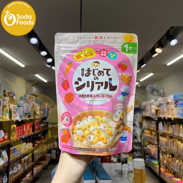 Ngũ cốc Wakodo vị rau củ, trái cây , sữa chua khô 40g ( 1 tuổi+ )