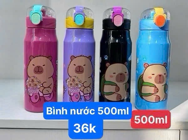 Bình nước nhựa capy 500ml-36k